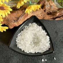 100g Natural White Crystal Crushed Stone Decor Pebbles For Aquarium, DIY, Succulent Plant, Home Garden Decoration - Cotton White - View 8