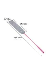 1 pieza Plumero para limpieza, plumero de piso con palo extensible y cabezal de microfibra flexible, limpiador lavable, plumero para la parte inferior de los muebles