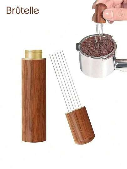 Brutelle Brutelle 1pc Coffee Powder Needle Stainless Steel Coffee Powder Needle Portable Coffee Powder Dispenser For Home Coffee Corner Office Travel