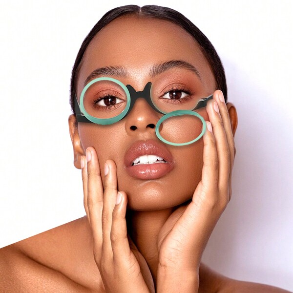 180° Dual Lens Flip Makeup Magnifying Mirror Glasses