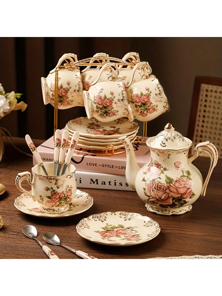 مجموعة كوب وصحن الشاي 2 مجموعة/ 6 مجموعة، مجموعة أ...