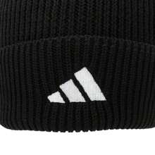 Adidas 男女通用针织帽，保暖针织帽，街头服饰 HS9765 - 黑色 - 查看 3