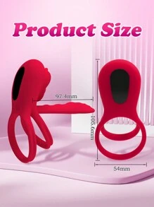 Vibrating Cock Ring Penis Sleeve With Rose Clitoral Stimulator, Remote Control Penis Ring Vibrator Couples Adult Sex Toys For Men Women, Male Female Couple Sex Toy With G Spot Clitoris Vibrator