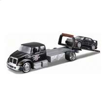 Burago Maisto1:64 Mercedes Benz 190E Toy Car Modified Car Transporter Set Simulation Alloy Material Flatbed Tractor Trailer Car Model Toy Birthday Christmas Gift For Kids
