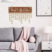 1 Set, Diy Family Birthday/Anniversary Reminder Calendar Board, Days To Remember Family/Friends Celebrations Wooden Hanging Birthday Anniversary Reminder, With 100pcs Wood Tags, Can Be Colored And Written, Diy Calendar Plaque Sign, Warm Gift,Room Decor,Home Decor,Bedroom Decor,Room Decoration Stuff,Party Decorations,Home Essentials,Porch Decor,Birthday Decorations Gifts Graduation E-I-D