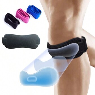 1pc Tendon Knee Support Brace - Ultimate Comfort & Durability - Suitable For Hiking, Soccer, Basketball, Running, Weightlifting, Fitness, Tennis Etc. - Enhance Jumping Knee Performance