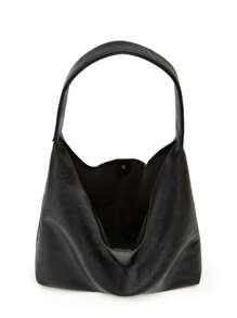 New Tote Bag 100 Hand Bill Of Lading Shoulder Women's Bag Retro Simple Large Bag Tote Bag - 玫紅色 - 查看 6