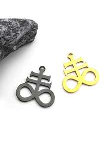5个利维坦十字吊坠，撒旦风格，符印，恶魔，撒旦饰品，适合DIY饰品制作 - 吊墜 - 查看 4