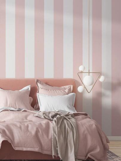 SUPSTICKER 1pc Roze Stripe Verlichting Bruin Pine Print Self Adhesive Wallpaper, Easy Clean Moisture Proof Removable Surface, Home Sticker Applicable To Kitchen, Bathroom, Bedroom, Living Room, Cabinet, Wardrobe, Stairs, Door, Sizes Available: 47.24x15.75inch/120*40cm, 118.11*15.75inch/300*40cm, 196.85*15.75inch/500*40cm Birthday Graduation Room Wand Stuff Ho Paper Stickers view 6