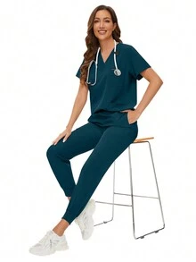 手术服女手术服套装护士美容院工作服临床手术服上衣裤子套装水疗医生护理临床套装