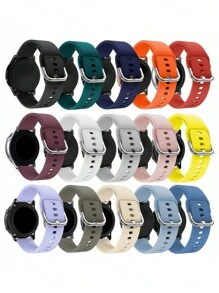 15 Pcs/Set 20mm 22mm 18mm Silicone Watch Bands Compatible With Samsung Galaxy Watch Active 2 Bands 40mm 44mm/Active 40mm Compatible With Galaxy Watch 3 41mm Compatible With Galaxy Watch 42mm/Gear S2 Compatible With Galaxy Watch 4 Watch Bands Compatible With Galaxy Watch 3 45mm Band Compatible With Galaxy Watch 46mm/Gear S3 Frontier Wristband Compatible With Men Women Compatible With Amazfit Watch