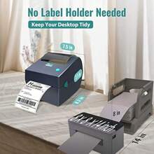 Thermal Printer Shipping Label 4x6 Desktop Label Printer Machine Compatible  Etsy  Royal Mail UPS Evri DPD - Black1 - View 4