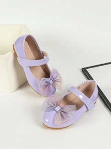 1 Pair New Spring Female Student Casual Shoes, Fashion Roman Flat Wedge Dance Party Flats, Girls Comfortable Outdoor Mary Jane Shoes - Purple - View 2