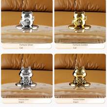 1pc Minimalist Luxury Multifunctional Fruit Plate, Household Living Room Tea Table Candy Dried Fruit Snack Draining High Foot Storage Plate - Multicolor - View 7