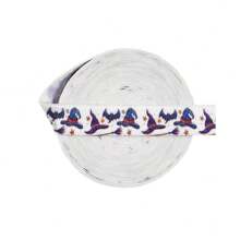 Bristlegrass Print Fold Over Elastic FOE 5/8" 3/4" 15mm 20mm Cartoon Dog Cat Heart Dot Satin Spandex Band Webbing Tape Headband Hair Tie Bracelet Dress Sewing Trim