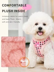 Arnés y correa para perro HP392, correa acolchada y abrigada para el pecho de mascotas para razas pequeñas de perros como el caniche y el oso de peluche