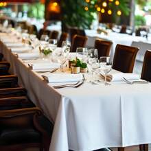 1pc Elegant White Rectangle Polyester Tablecloth - Multipurpose, Washable, Suitable For Weddings, Birthdays, Anniversaries, Bachelor Parties, Graduations, Reunions, Holiday Events And Home Decor, Fit For Christmas, Halloween, Thanksgiving, New Year And Valentine's Day