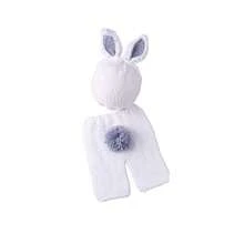 2pcs Newborn Photography Prop Animal Costume Outfits, Classic Knitted Baby Shower Easter Gift Sthings For Girls/Boys