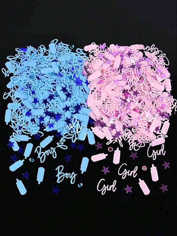 15g/Bag Blue Pink Confetti Sequins Confetti Table Scatter Birthday Party Gender Reveal DIY Decorations