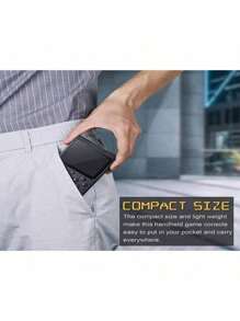 Consola de juegos portátil Gameboy Retro Juegos portátiles para niños GameTendo: más de 400 juegos nostálgicos Videojuegos compatibles con dos jugadores para jugar en la televisión - Negro - Ver 6