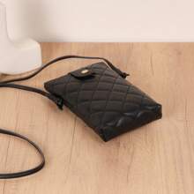 Women's Fashionable Mini Sling Crossbody Bag, Mobile Phone Pouch, Wallet Wallet Pouch Women - Black - View 7