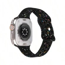 CyberDyer 1 szt. silikonowy pasek sportowy do zegarka kompatybilny z paskiem do zegarka 42 mm 44 mm 45 mm 46 mm 49 mm Modny pasek do zegarka smartwatch Miękki oddychający kolorowy pasek z kropkami dla mężczyzn i kobiet