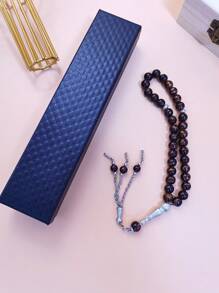 2pcs/Set 33pcs 10cm Turquoise Ramadan Prayer Beads Bracelet, High Quality Islamic Ramadan Prayer Gift