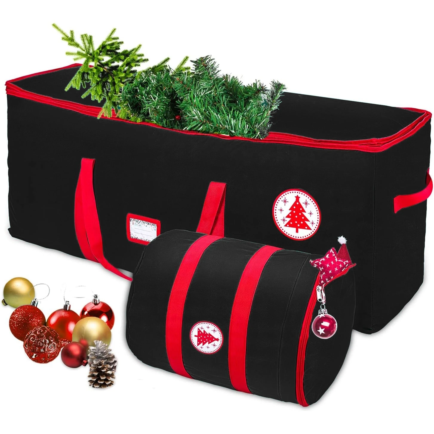 Borsa Porta Albero Di Natale - Custodia In Oxford 210D Con Maniglie - Resistente E Salvaspazio