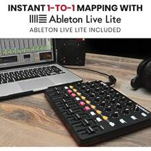 AKAI Professional MIDIMix - USB MIDI Controller Mixer Assignable Faders Master Fader 24 Knobs 16 Buttons 1 To 1 Mapping Compatible Ableton L - Single - View 2