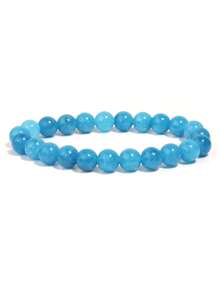 1pc Motivates Bracelet ,Blue Apatite Beads Relieve Stress Focus Bracelets For Men Women Yoga Meditation Jewelry Gifts