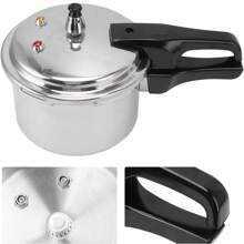 Aluminum Pressure Cooker W/Release Valve &Amp; Multiple Protective Devices, Pressure Canner Compatible With Gas &Amp; Induction Cooker, Canner Rack Included - 銀色 - 查看 8