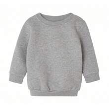 Babybugz Baby Essential Sweatshirt (Heather Grey Melange) - Grey - View 1