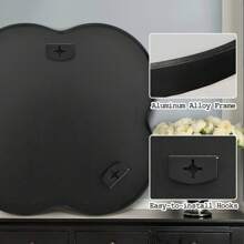 Decorative Wall Mirror 24inch, Irregular Wall Mirror With Metal Frame, Four-Leaf Clover Shaped Bathroom Vanity Wall Mirror, Art Deco Mirror For Living Room, Bedroom, Entryway Gifts