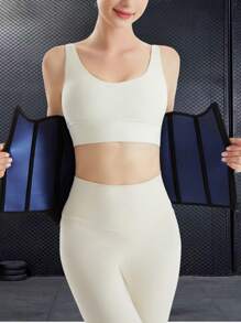 1 pièce Ceinture de fitness taille haute pour femmes avec boucle, gaine de taille à double compression en caoutchouc de néoprène, ceinture brûle-graisse amincissante, cadeau du Nouvel An