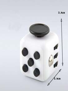 1pc Magic Cube Stress Relief Set,Fidget Cube & Infinite Cube Toys For Teens & Adults,Creative Novelty Stress Relief Toys,Rubik Cube,Stress Relief Toy,Stress Cube - White - View 6