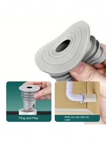 1pc Dispositivo antirrefluxo de drenagem de cozinha, máquina de limpeza de bacia de cozinha, anel de vedação de silicone, bloqueador de drenagem