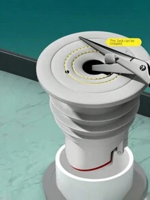 1pc Dispositivo antirrefluxo de drenagem de cozinha, máquina de limpeza de bacia de cozinha, anel de vedação de silicone, bloqueador de drenagem