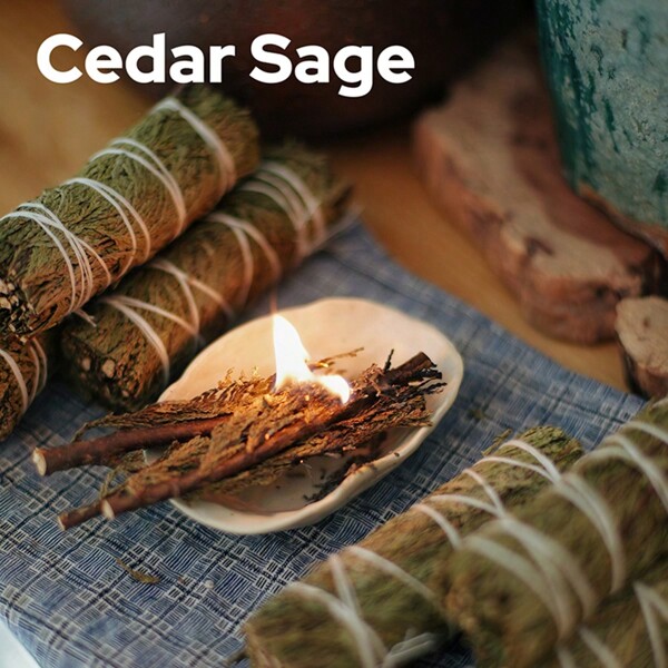 3pcs Ceder Sage Natural Handmade Incense Sticks, Suitable For Space Purification, Yoga, Home Blessing, Meditation, Smudging Ritual, Holiday Gift, Aromatherapy Incense Portable Energy Cleansing Bundles, Living Room Accessories, Temple Decor, Temple Of Home, Relaxation