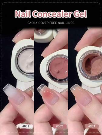 annies 12克/1支 3色腮红遮瑕膏套装，2024新款高显色度渐变变色彩妆凝胶，适用于美甲店