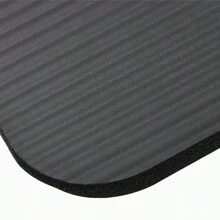 1pc Thick Yoga Knee Pads - Soft TPE Material With Geometric Pattern For Comfort And Protection, Suitable For Pilates, Sports And Home Exercises - Black