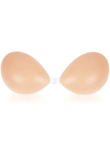 YIYANG Silikon Push Up BH, Super Sticky Silikon Osynlig BH för kvinnor, Bröllop BH, Återanvändbar - Aprikos - Visa 4