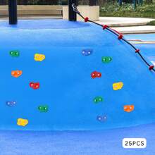 Klettergriffe, 25 Klettergriffe in verschiedenen Formen für Kinder, Klettergriffe für Felswände