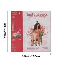 Journaling Sticker Book, 50 Sheets Scrapbook Stickers, Junk Journal Supplies, Pre-Cut Aesthetic Washi Materials, Watercolor Scrapbooking For Adults, Decorative Ephemera Bullet Planner Arts Craft