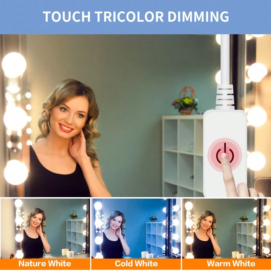 Sac à Main Rechargeable S'allume En Forme De Coeur Interrupteur Tactile Porte-clés Lumière LED Sac à Main Lumière