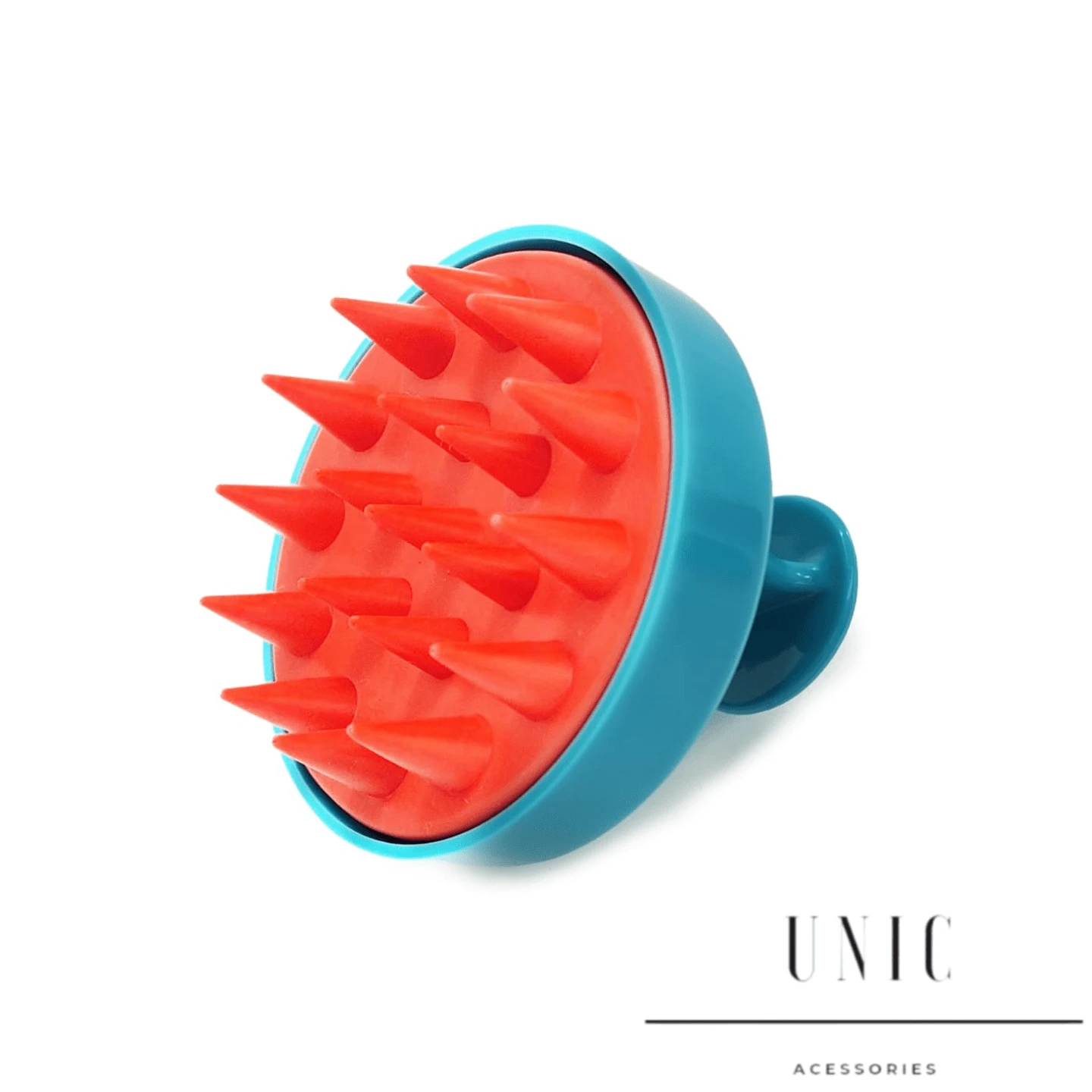 Anti-Hair Loss Silicone Hair Massage Brush - 橘色 - 查看 1