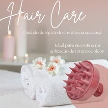 Anti-Hair Loss Silicone Hair Massage Brush - 橘色 - 查看 3