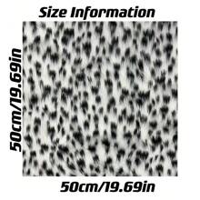 قطعة واحدة أو متعددة من قماش صناعي من فرو الفهد الأسود والأبيض،قماش فرو صناعي للملابس،خلفية قماش المسرح البساط،مواد خام صناعية من الفرو،حواف غير مكتملة