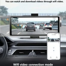 11.26 Inch In-Cell Touchscreen HD Wireless Car Dash Cam Front 4K & Rear 1080P Portable Carplay Smart Screen Driving Recorder