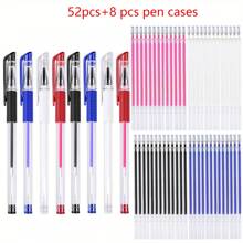 24pcs/Set 20 Mixed-Color High Temperature Disappearing Fabric Marking Pen Refills With 4 Pen Holders, Heat Erasable Pens For Sewing, Tailoring And Quilting (Random Red Ink Color)