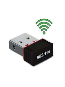 Antenna Mini Usb Wifi Adapter Nano PC Laptop - Black - View 3